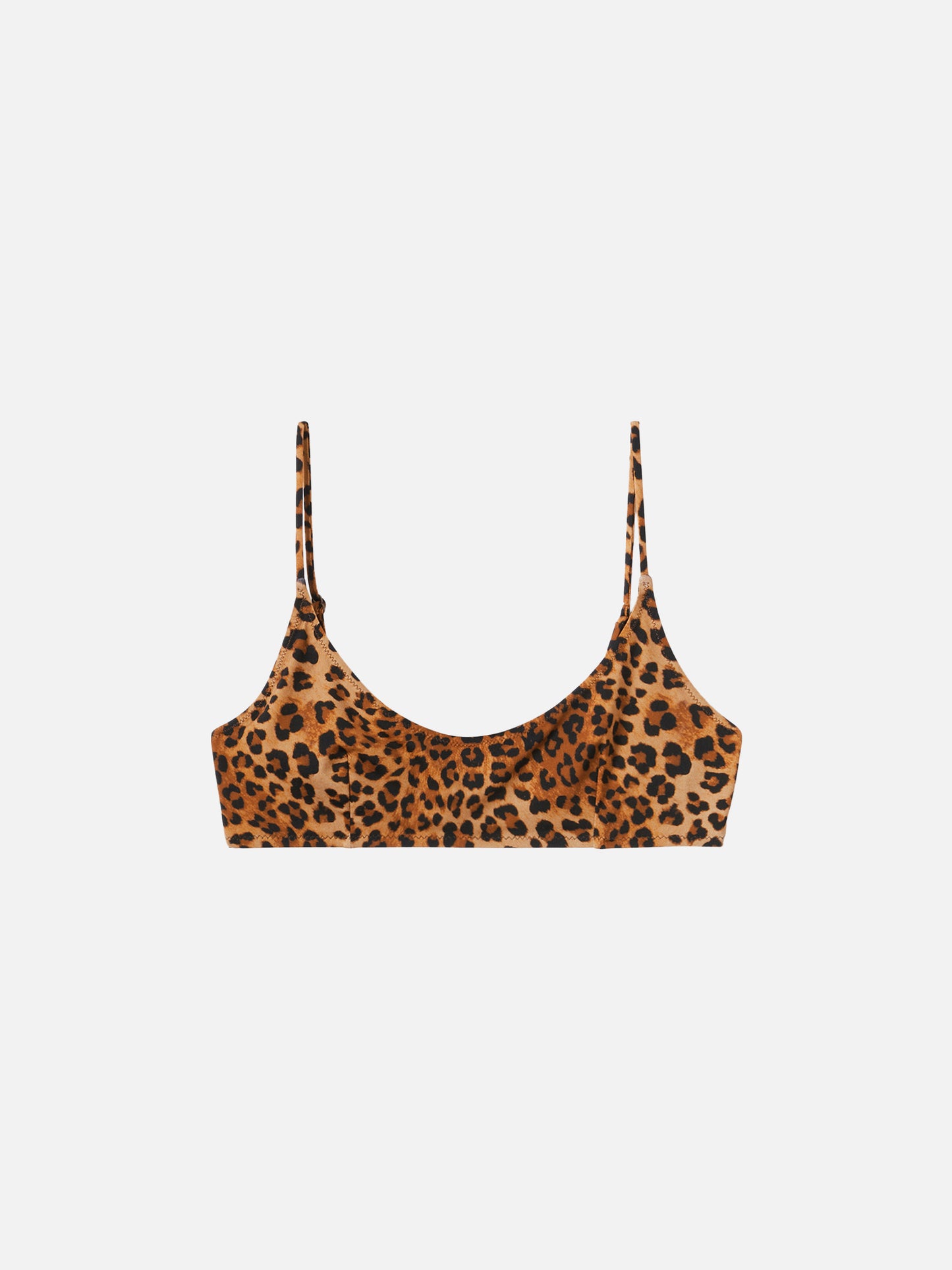 Judy bralette beach top with animalier print