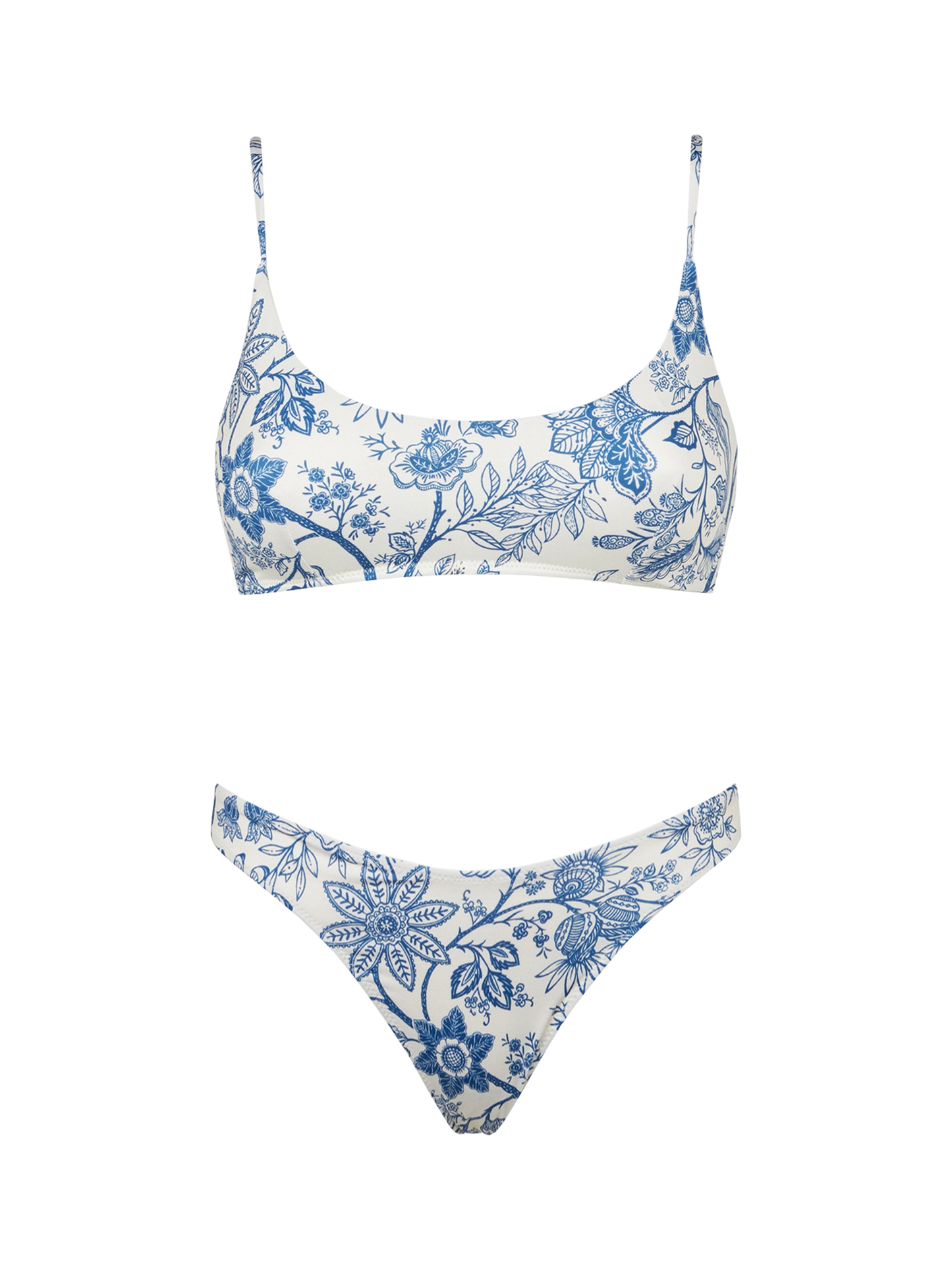 Woman bralette bikini with flower print - MC2 Saint Barth