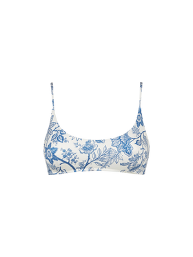 Woman bralette swimsuit with flower pattern - MC2 Saint Barth