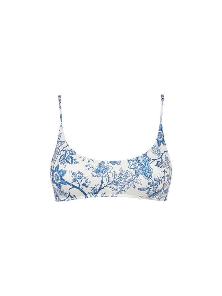 Woman bralette swimsuit with flower pattern - MC2 Saint Barth