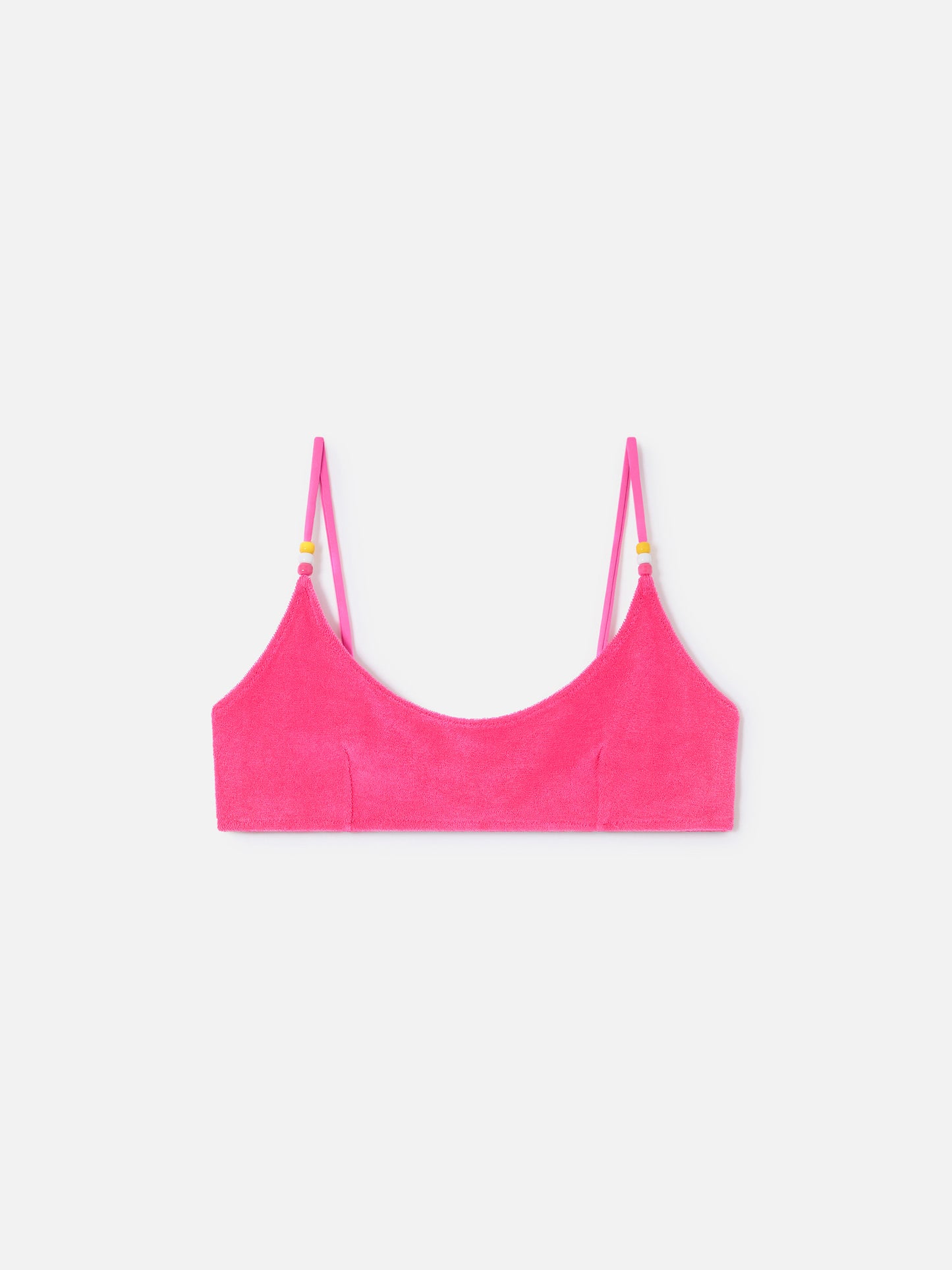 Haut de bikini bralette Judy en éponge fuchsia 
