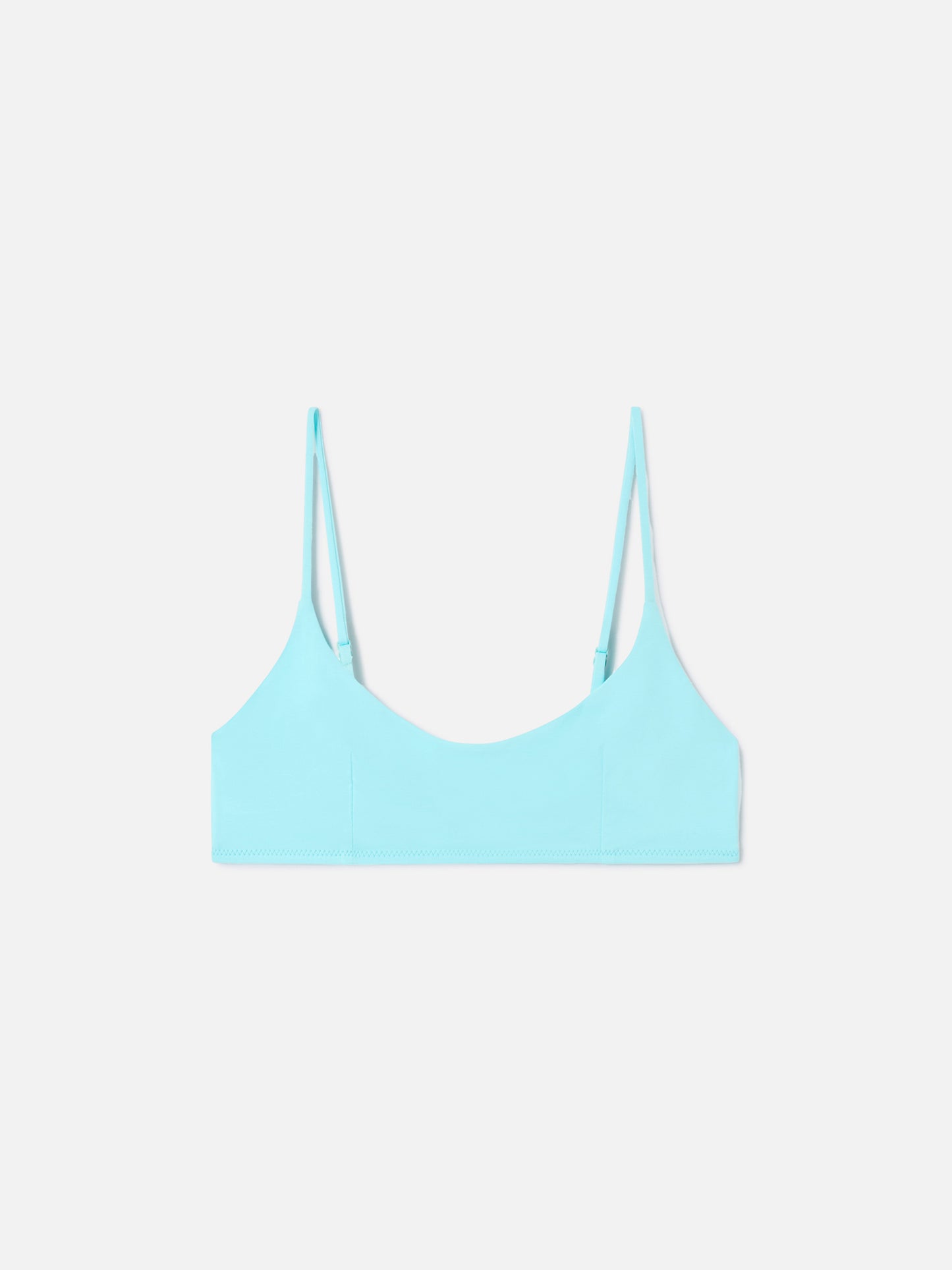 Top bikini Judy bralette verde acqua tinta unita
