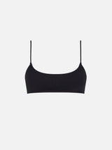 Top a bralette Judy a costine nero