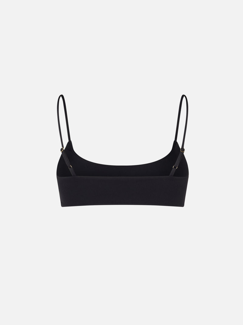 Geripptes BW-Bralette