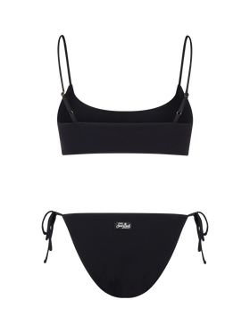 Woman black ribbed bralette bikini Judy Virgo - MC2 Saint Barth