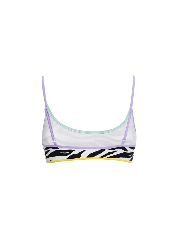 Judy String zebra print bralette bikini top