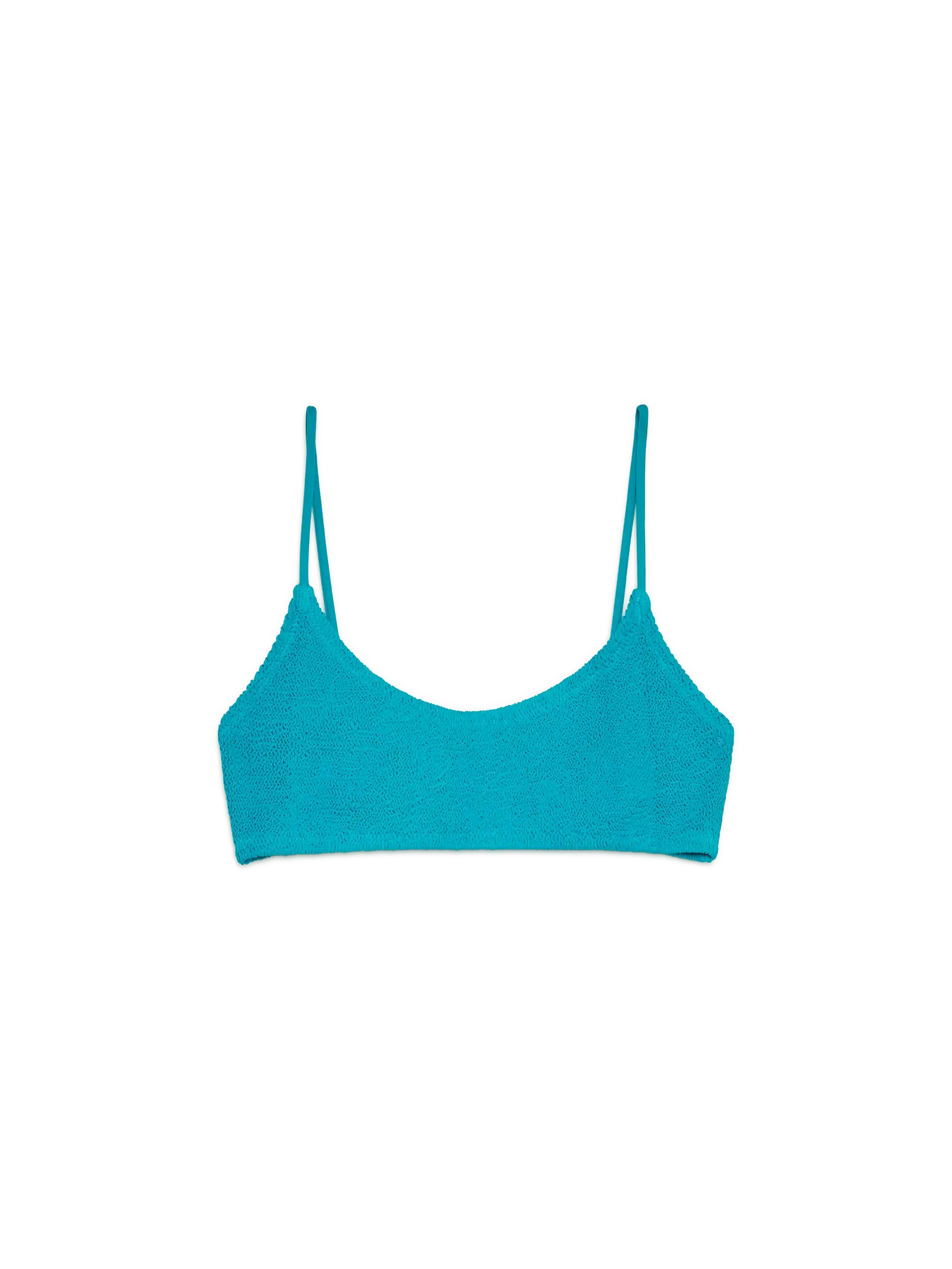 Judy teal crinkle bralette top - MC2 Saint Barth