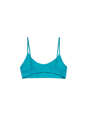 Judy teal crinkle bralette top - MC2 Saint Barth
