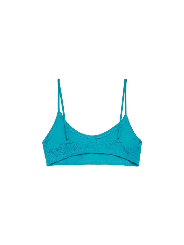 Judy teal crinkle bralette top - MC2 Saint Barth