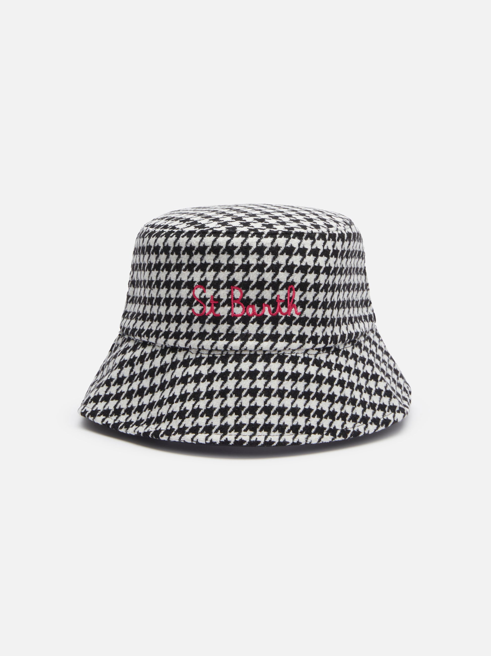 Bucket hat Jude with pied de poule print - MC2 Saint Barth