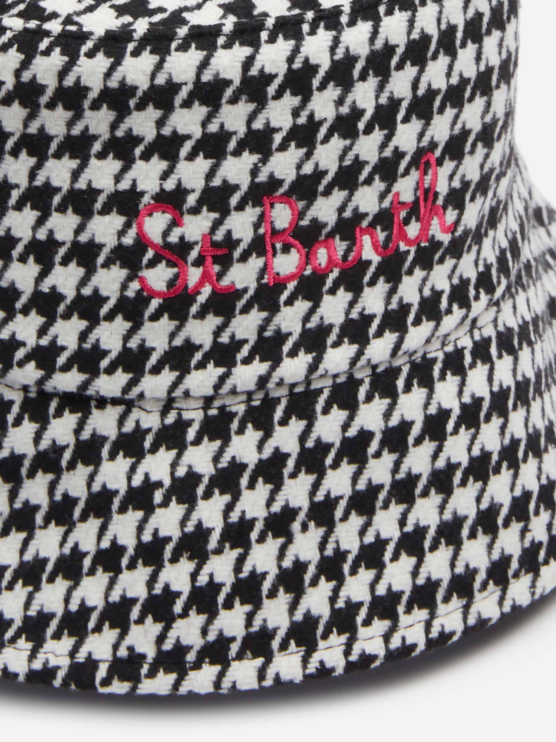 Bucket hat Jude with pied de poule print - MC2 Saint Barth