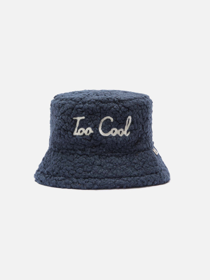 Cappello bucket in sherpa Jude con ricamo Too Cool