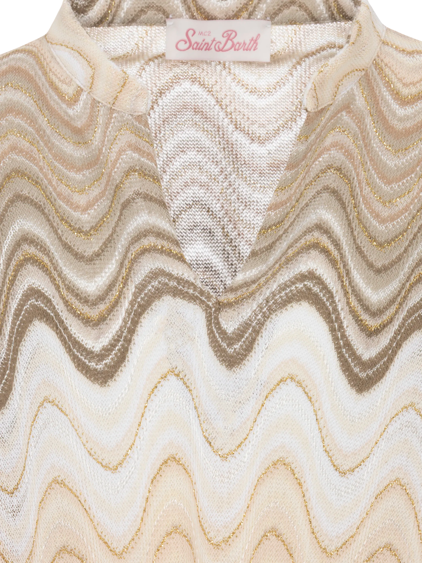 Jumeira Jr gold raschel knit short dress - MC2 Saint Barth