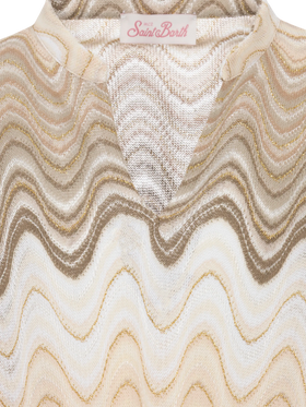 Jumeira Jr gold raschel knit short dress - MC2 Saint Barth