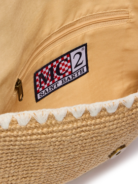 Jute Envelope pouch with trim - MC2 Saint Barth