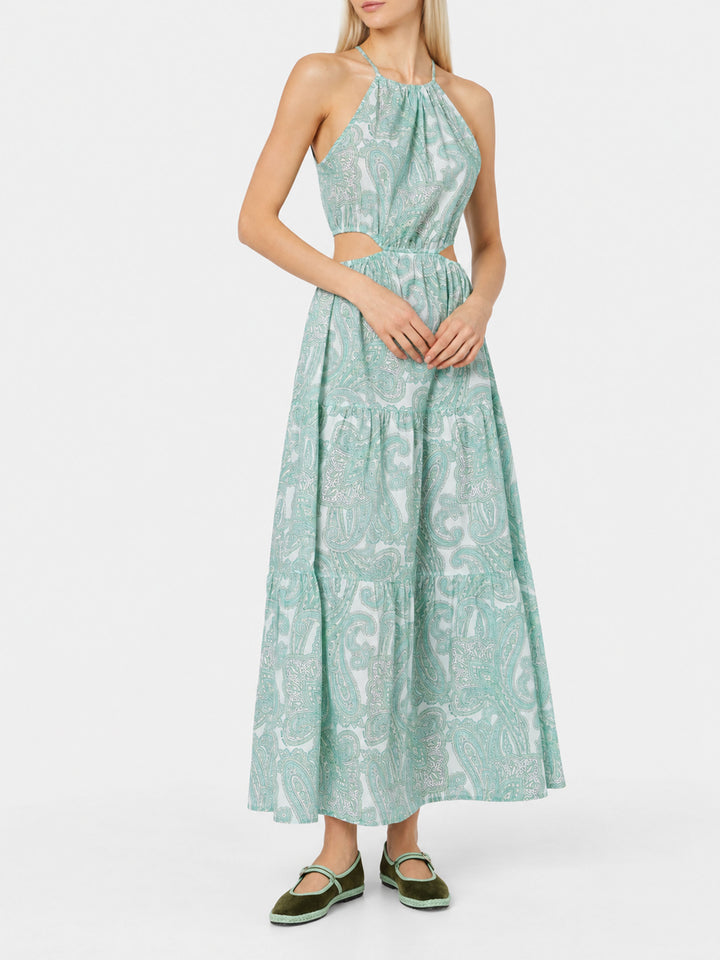 Abito Kaby lungo con stampa paisley