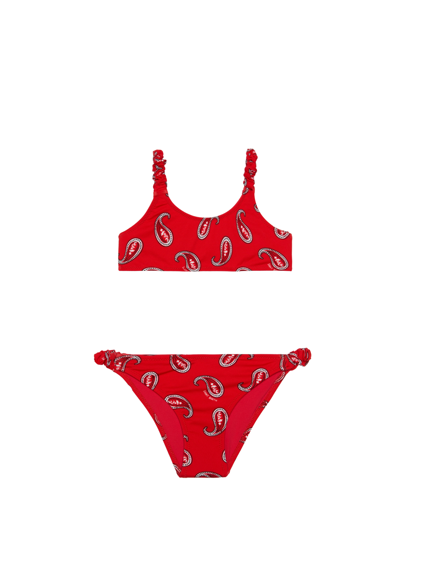 Girl bralette bikini with paisley print - MC2 Saint Barth