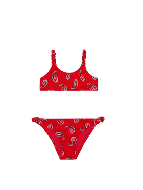 Girl bralette bikini with paisley print - MC2 Saint Barth