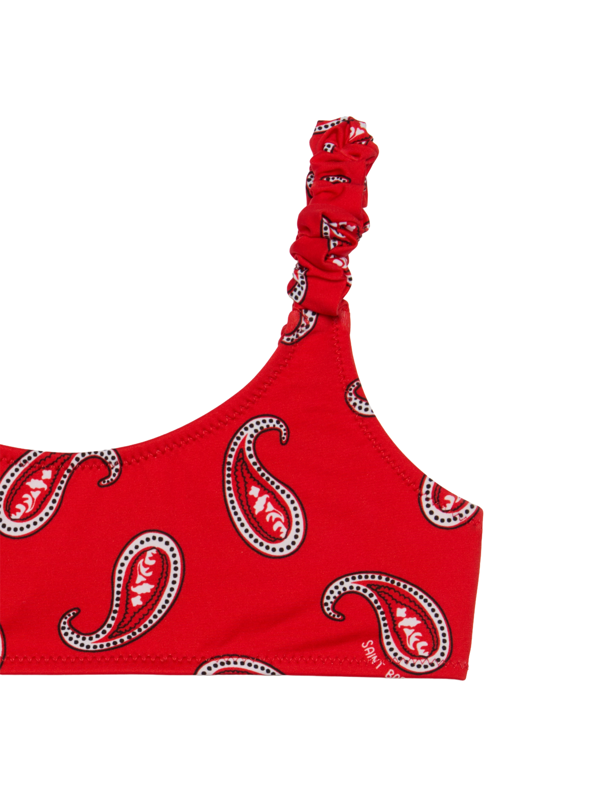 Girl bralette bikini with paisley print - MC2 Saint Barth