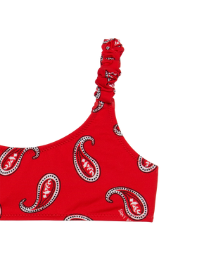 Girl bralette bikini with paisley print - MC2 Saint Barth