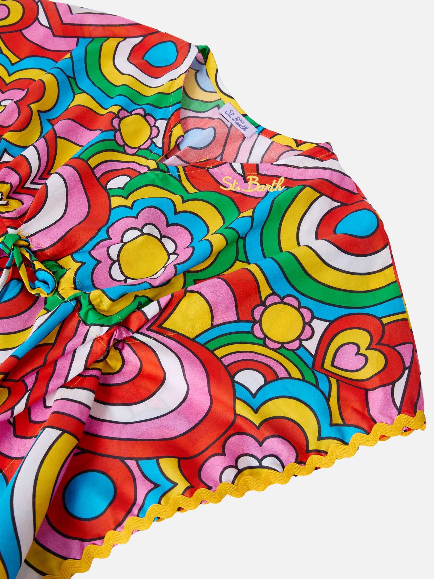 Kate Poncho mit Muster in verrückten Formen