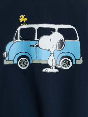 Boy hooded lightweight windbreaker Kauris Jr with Snoopy print | SNOOPY PEANUTS SPECIAL EDITION - MC2 Saint Barth