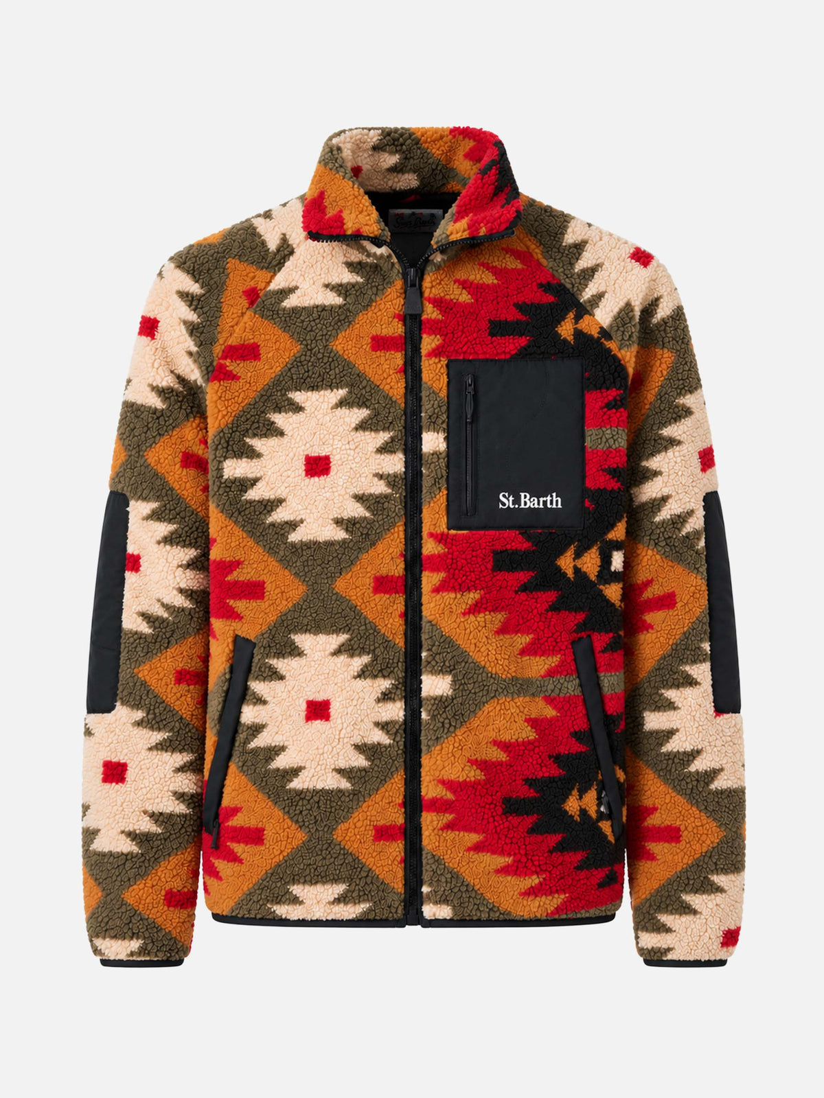 Giacca Keystone in sherpa con motivo navajo