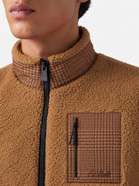 Chaqueta sherpa Keystone con estampado de cuadros 