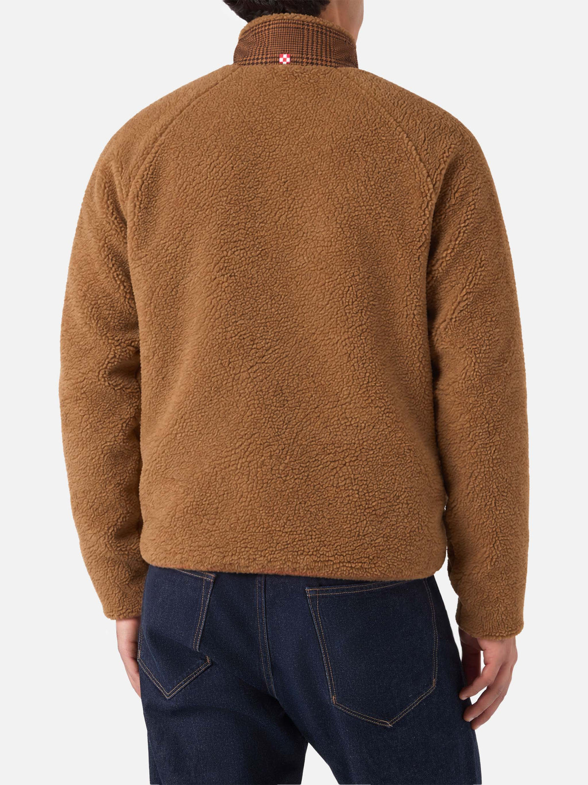 Chaqueta sherpa Keystone con estampado de cuadros 