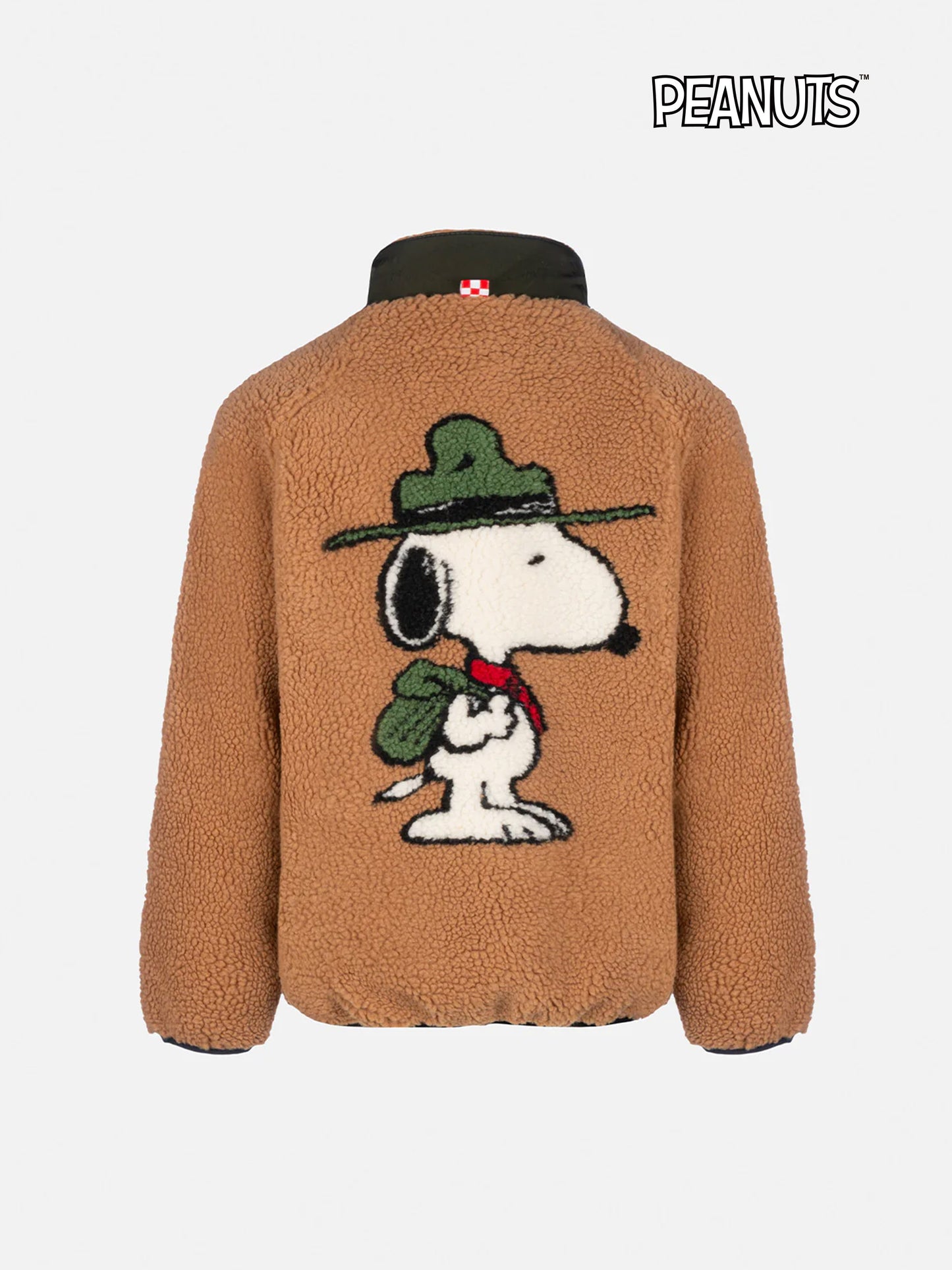 Boy sherpa beige jacket Keystone with Snoopy print | SNOOPY PEANUTS SPECIAL EDITION