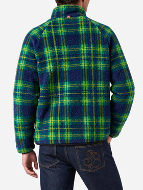 Veste sherpa Keystone à motif tartan 