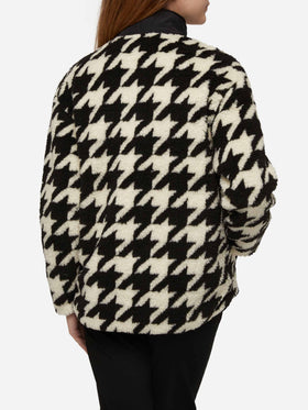 Teddy-fleece jacket Keystone with pied de poule print - MC2 Saint Barth