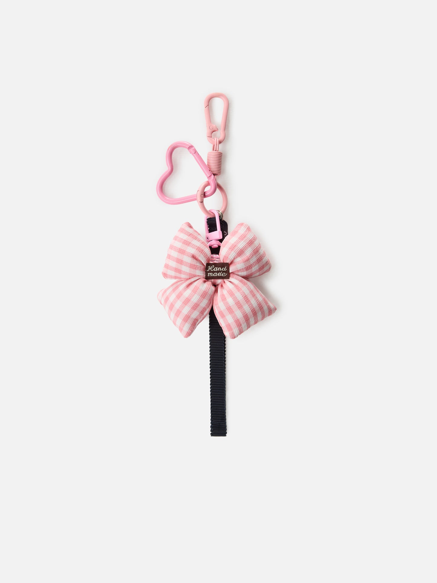 Funny bag Charm  with crochet padded bow