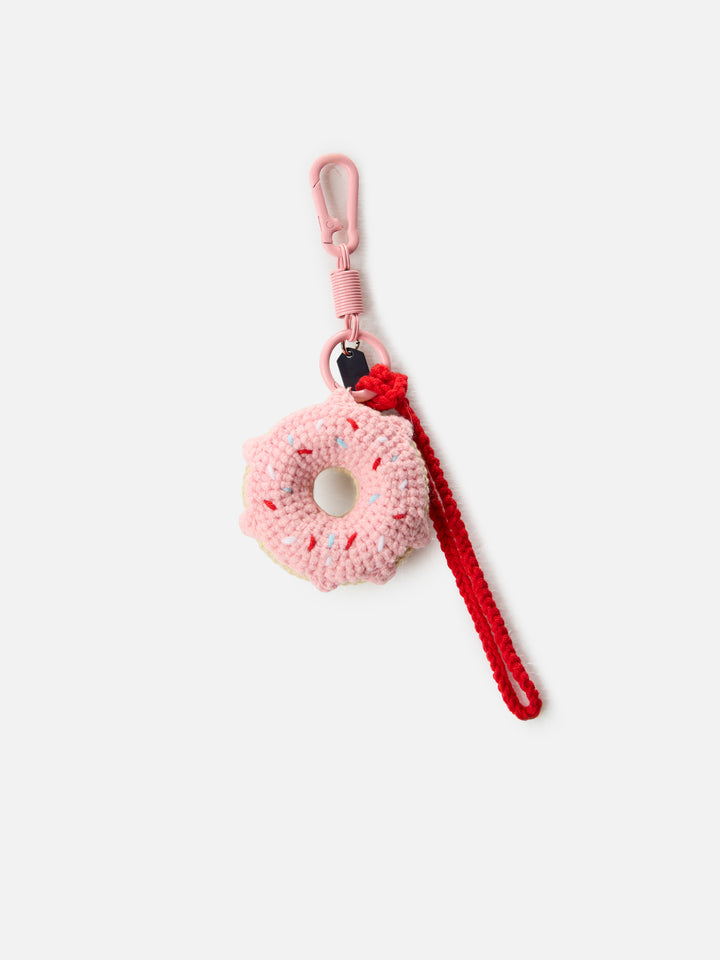 Funny charm da borsa con donut crochet