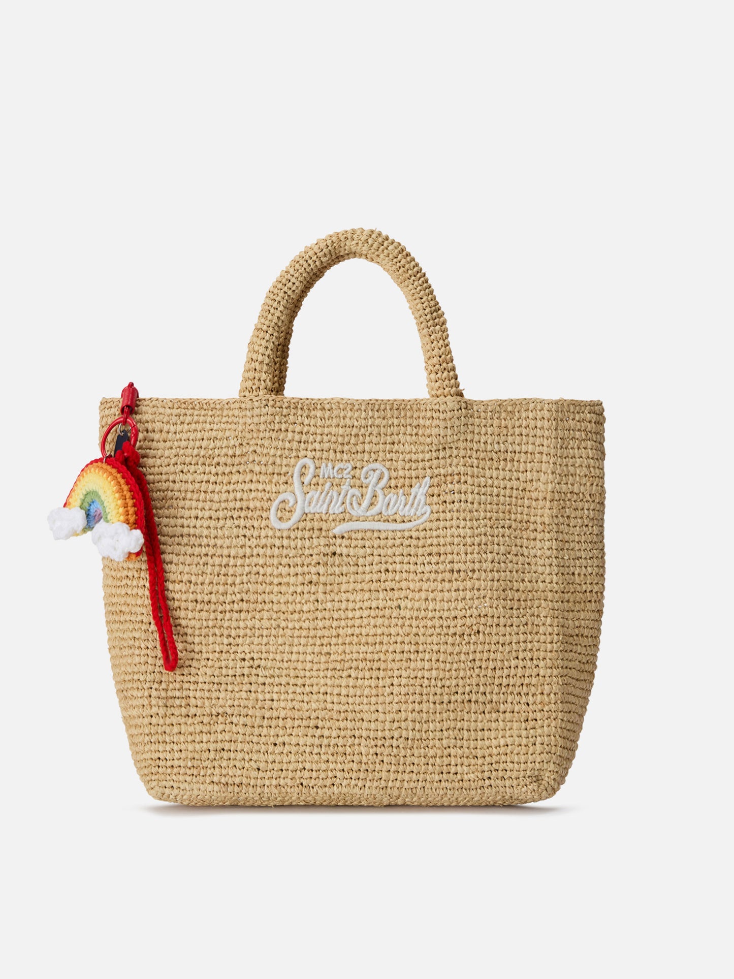 Funny charm da borsa con arcobaleno crochet