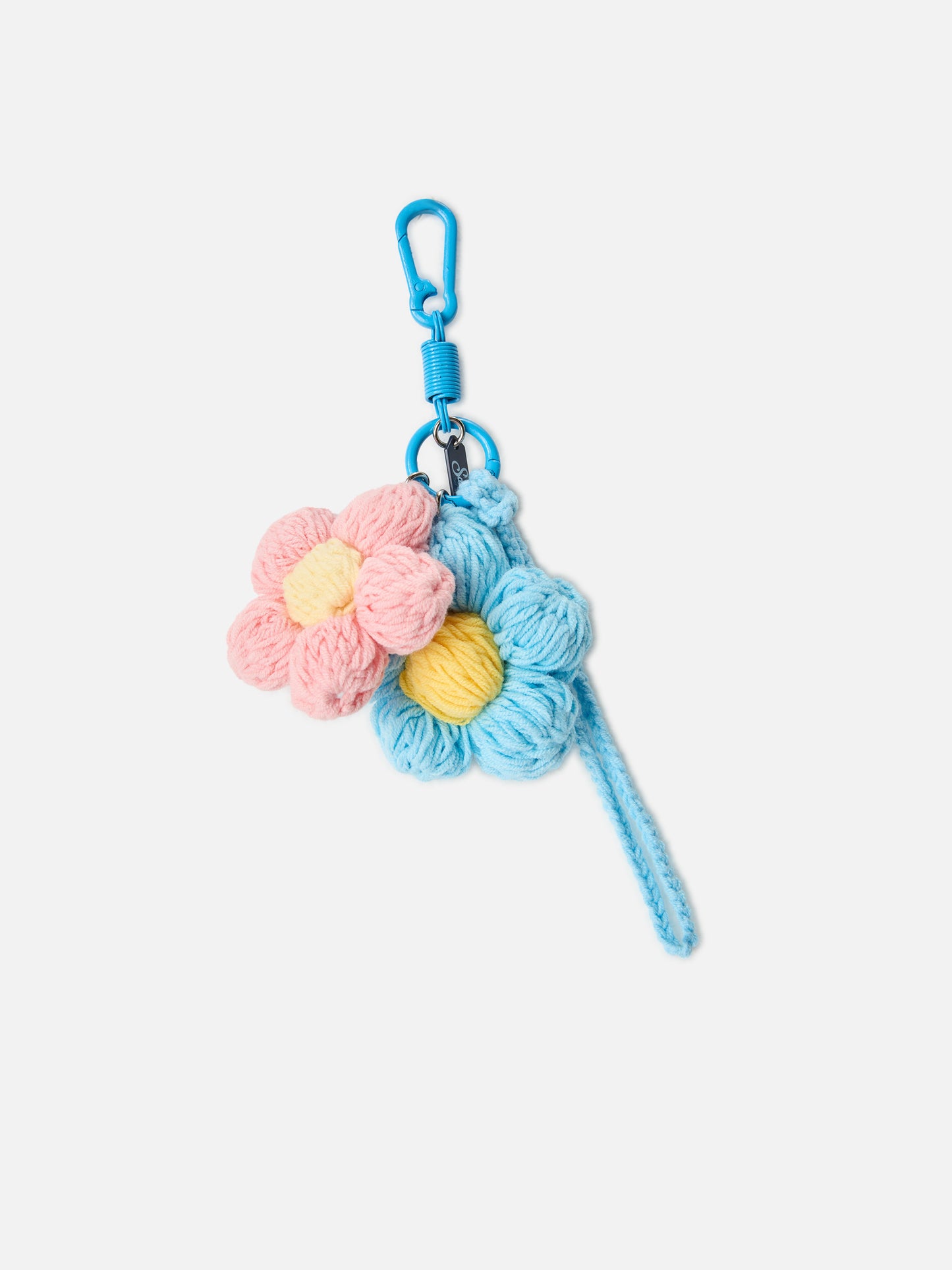 Funny charm da borsa con fiori crochet