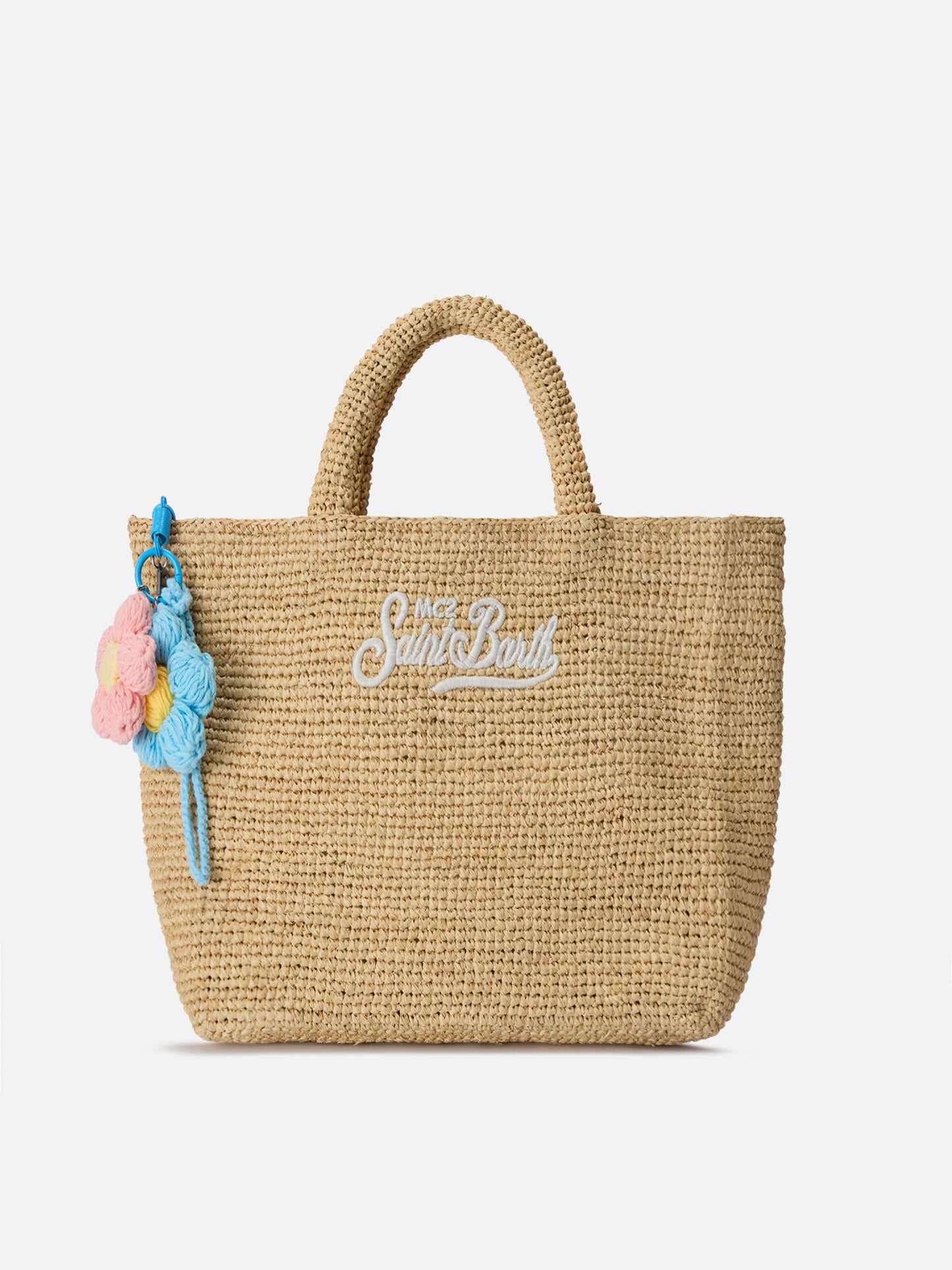 Funny charm da borsa con fiori crochet