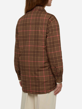 Quilted padded lightweight jacket Kimmy with pied de poule print - MC2 Saint Barth