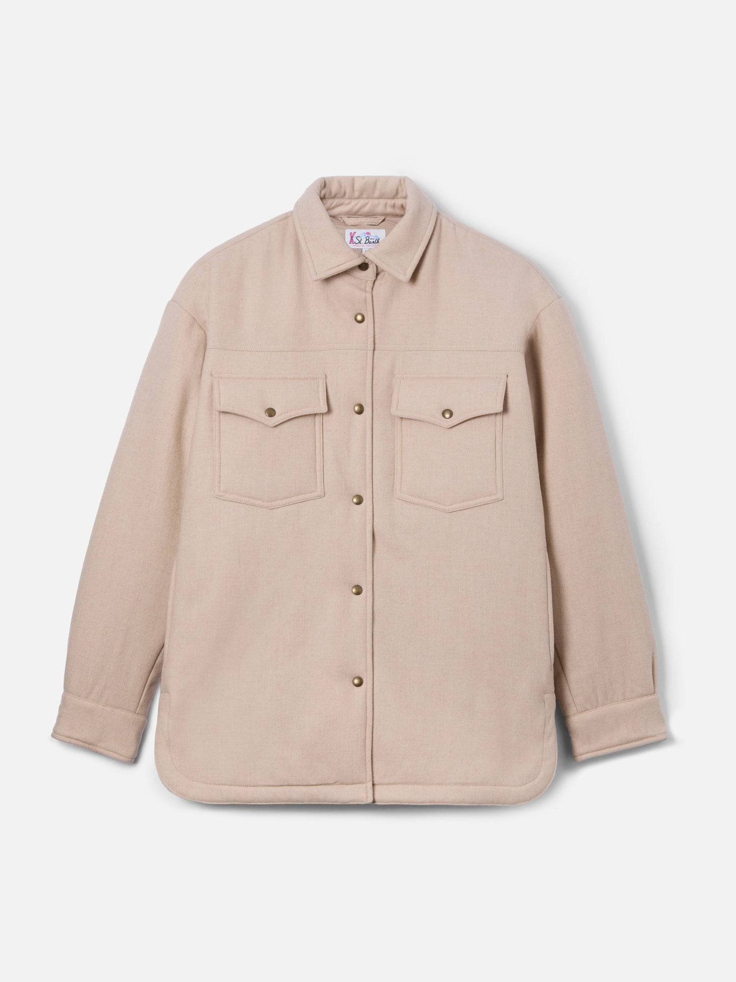 Giacca da donna in lana con stampa strass Saint Barth