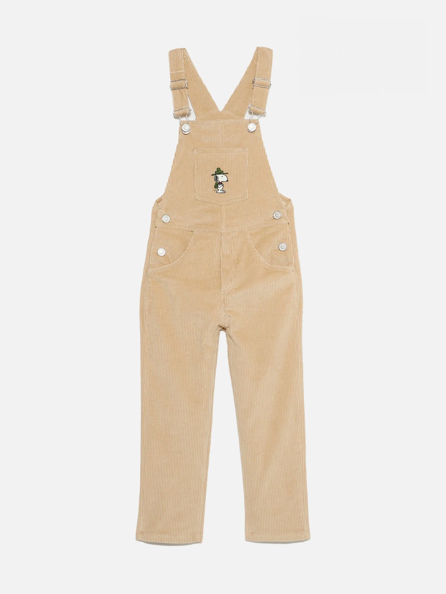Boy corduroy salopette with Snoopy patch | SNOOPY PEANUTS™ SPECIAL EDITION