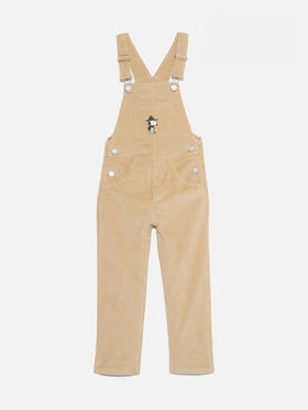 Boy corduroy salopette with Snoopy patch | SNOOPY PEANUTS™ SPECIAL EDITION