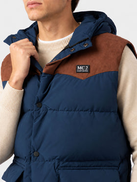 Chaleco acolchado azul Klosters 