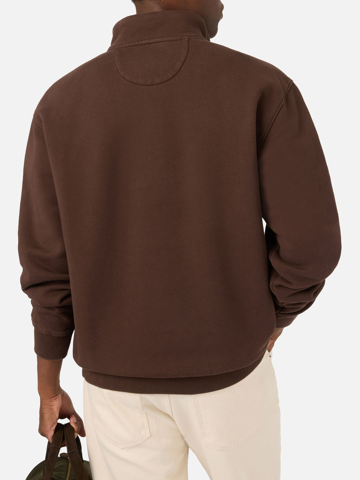 Sweat-shirt Kenneth en coton marron avec monogramme SB Legacy 