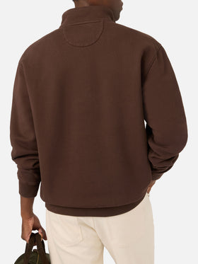 Sweat-shirt Kenneth en coton marron avec monogramme SB Legacy 