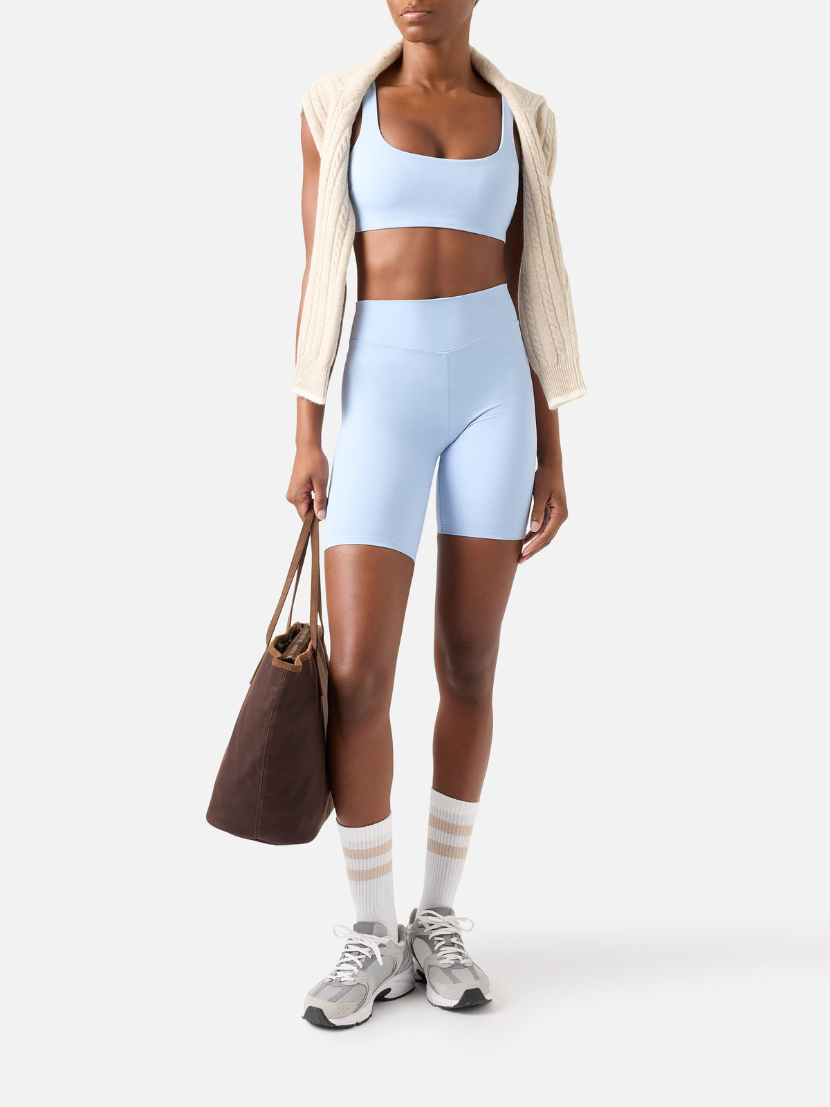 Light blue Kassie fitness top