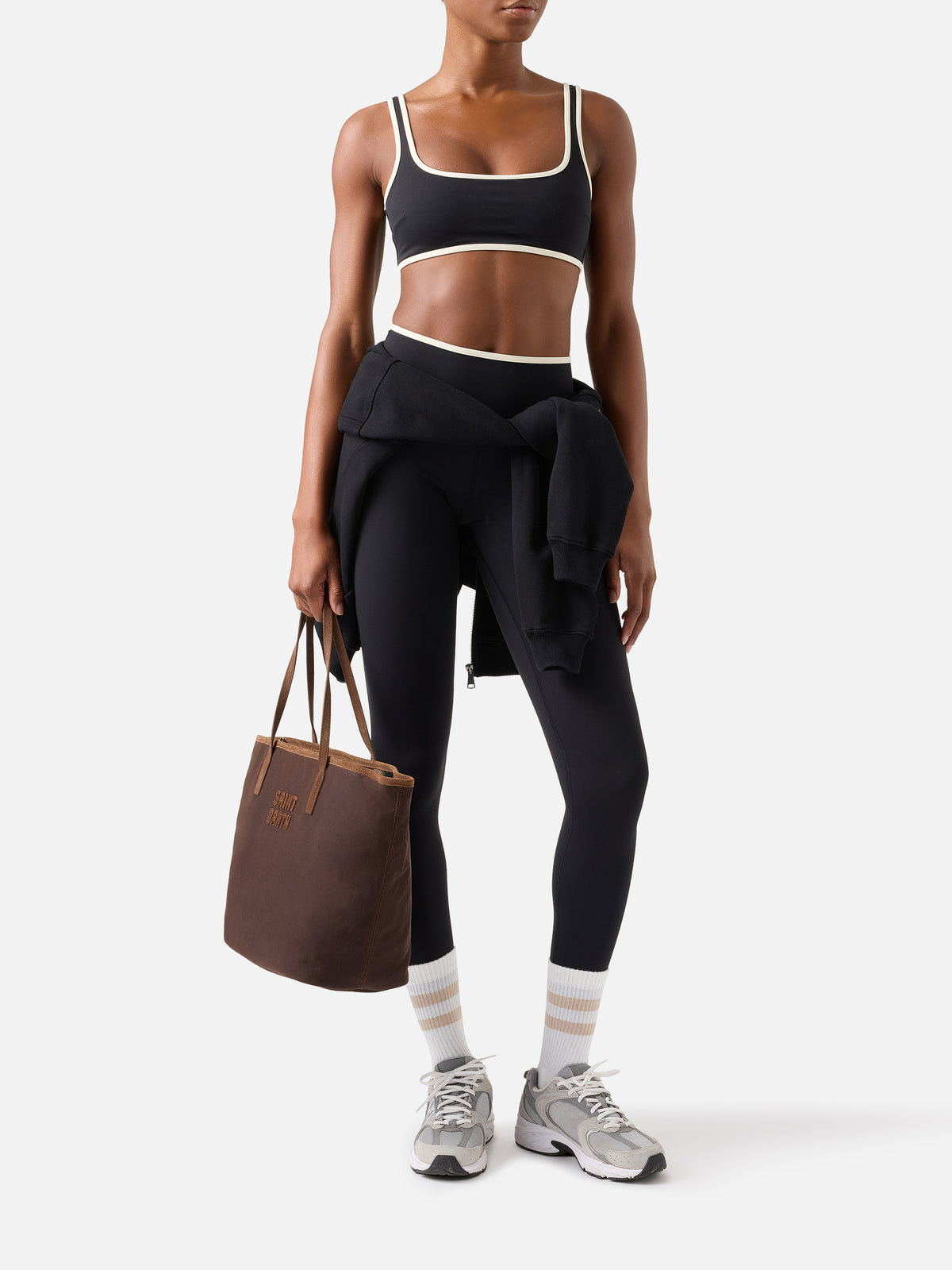 Top fitness Kassie bianco panna