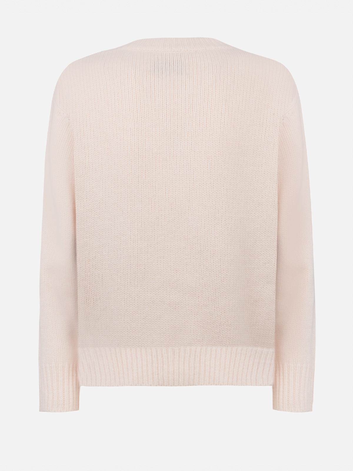 Woman white fair isle sweater Kyla with Courma jacquard - MC2 Saint Barth