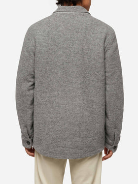 Man grey wool blend overshirt Landeck - MC2 Saint Barth