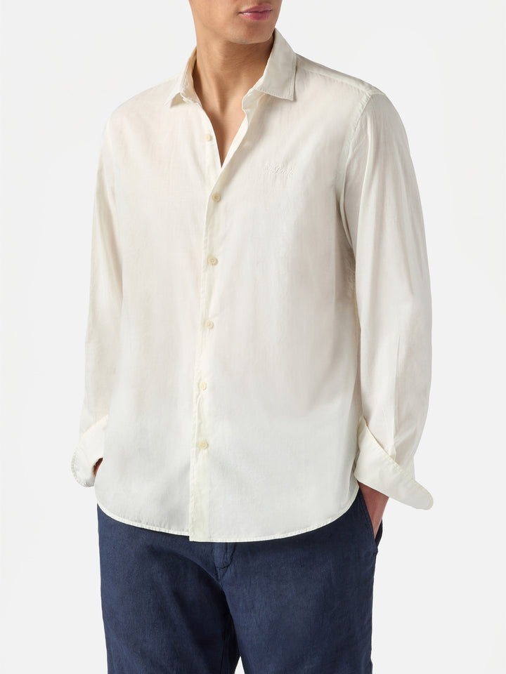 Camicia Chemise Ice in puro voile di cotone panna