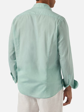 Camicia Chemise Ice in voile di cotone verde salvia